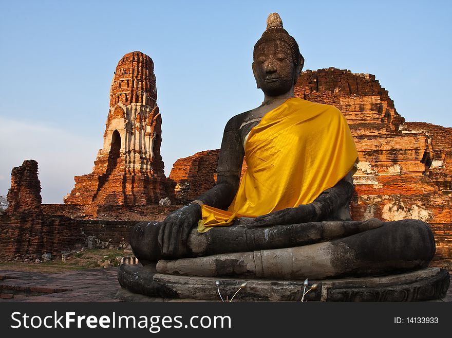 The Buddha of Wat Mahathat, Ayutthaya Thailand