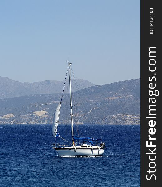 Sail Boat On The Sea