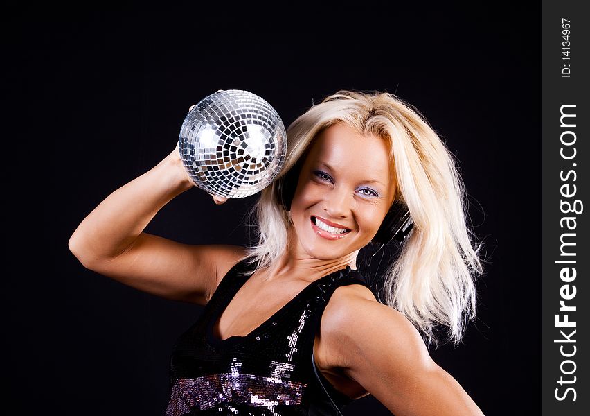 Girl Holding A Shining Sphere