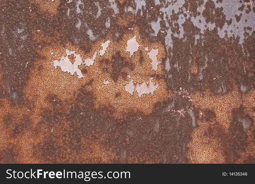 Rusted metal surface