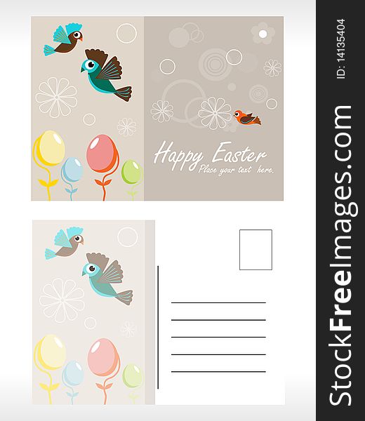 Happy Easter Background Illustration