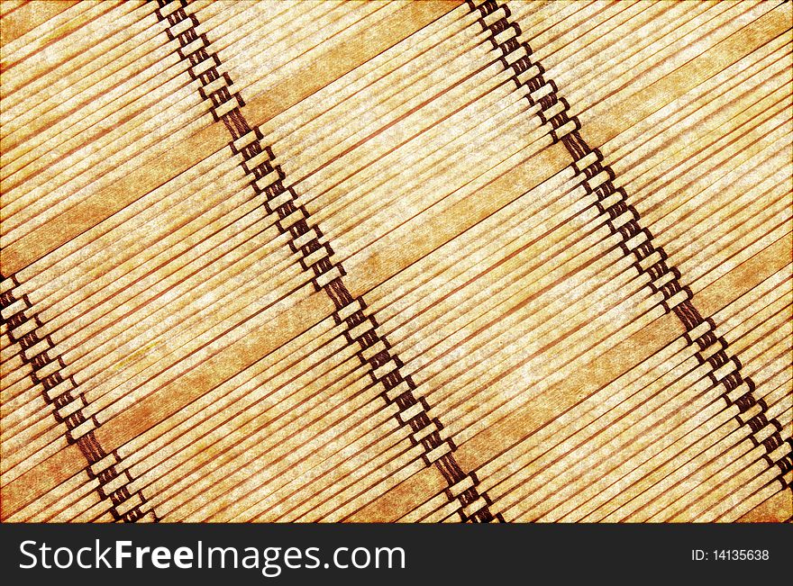 Abstract background in the form of a straw mat