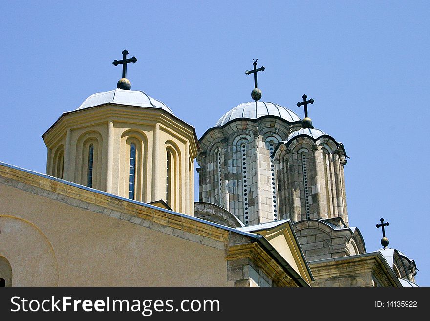 Serbian monastery dome