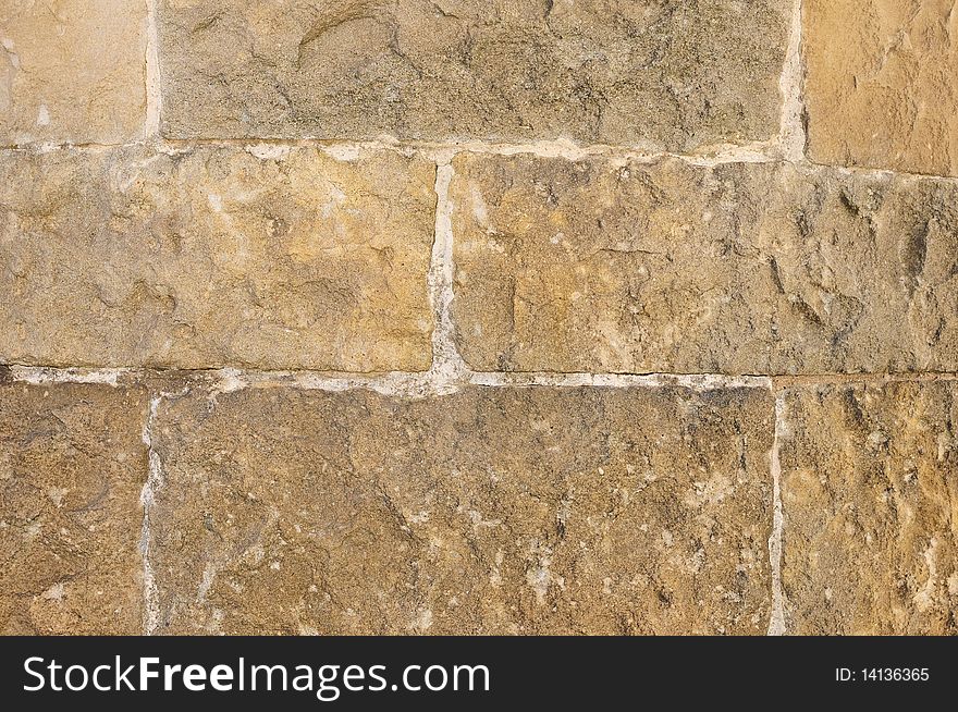 Old but well maintained brickwork on a wall in Barcelona. Old but well maintained brickwork on a wall in Barcelona.