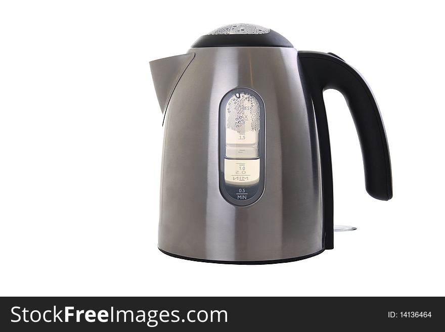 Electric kettle isolated on white