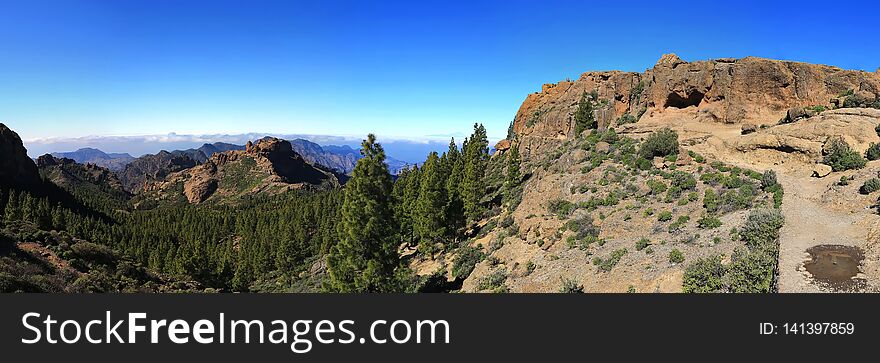 Roque Nublo Is A Mountain In Gran Canaria