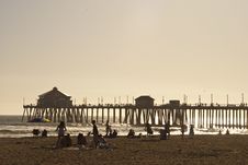 Huntigton Beach Pier 1 Of 4 Stock Photo Huntigton Beach Pier 1 Of 4 Stock Photo
