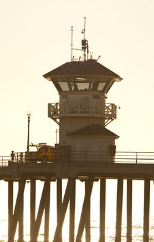 Huntington Beach Watchtower Stock Images Huntington Beach Watchtower Stock Images