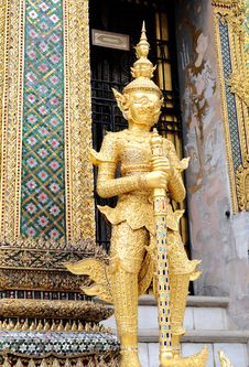 Statue Of Guardian Stock Photo