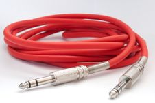 Musical Red Cord Royalty Free Stock Photography