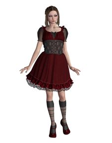 Free Goth Girl 17 Royalty Free Stock Image - 14148406