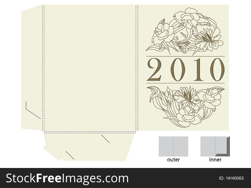 Template for gift map. Universal template for greeting card, web page, background