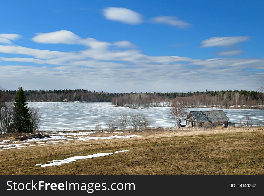 Old Homestead in the spring.