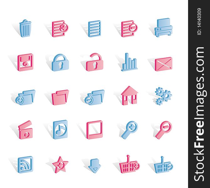 25 Detailed Internet Icons