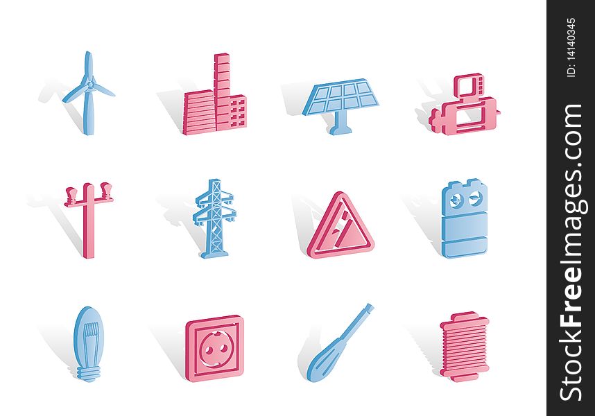 Electricity And Power Icons