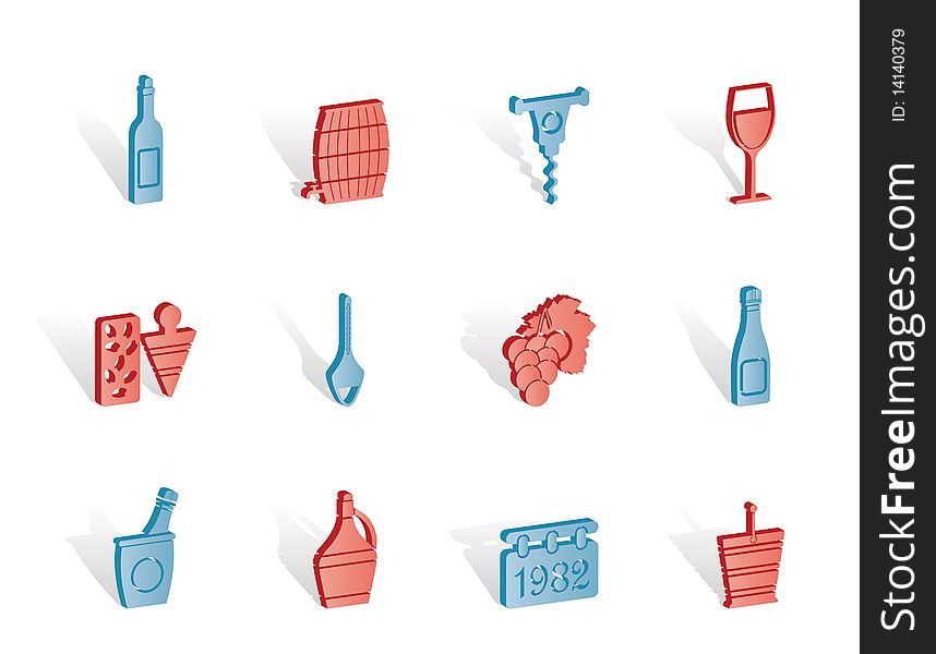 Wine And Drink Icons