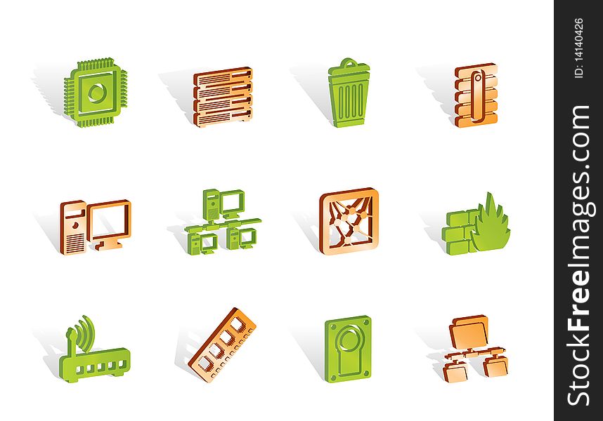 Computer and website icons - icon set