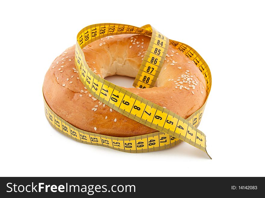 Delicious loaf. isolated on a white background