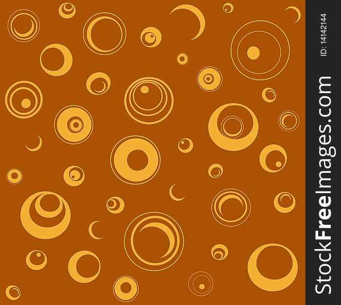 Abstract background with many circles in different size
