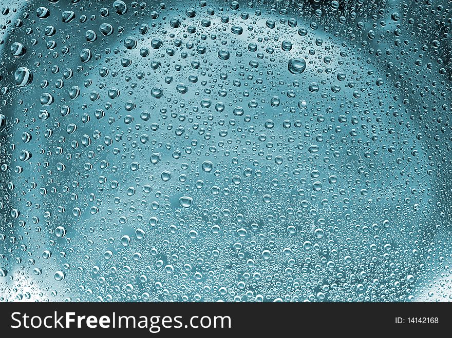 Water bubbles close-up. Abstract background. Water bubbles close-up. Abstract background