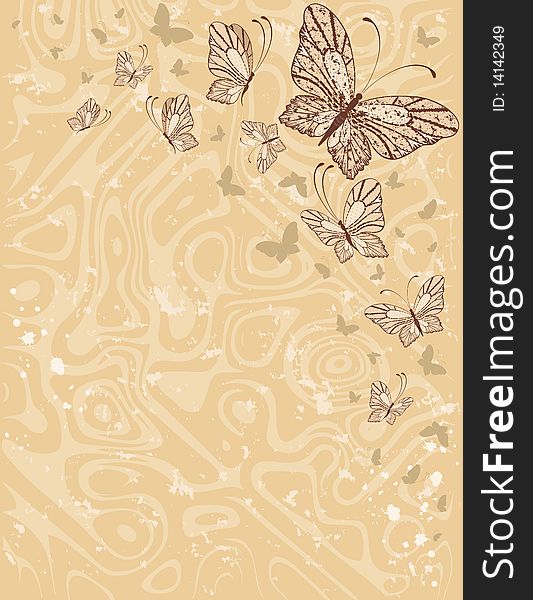 Background With  Butterflies