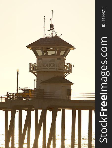 Huntington beach watchtower