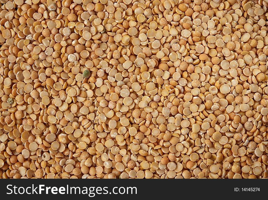 Background of raw split peas. Background of raw split peas