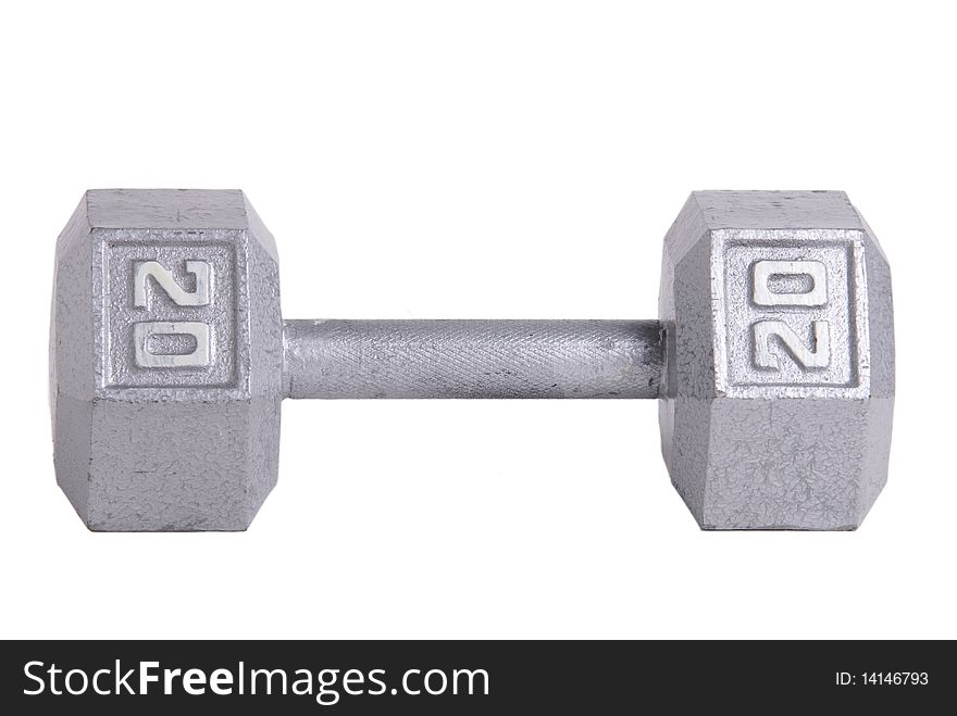 Twenty Pound Metal Dumbbell