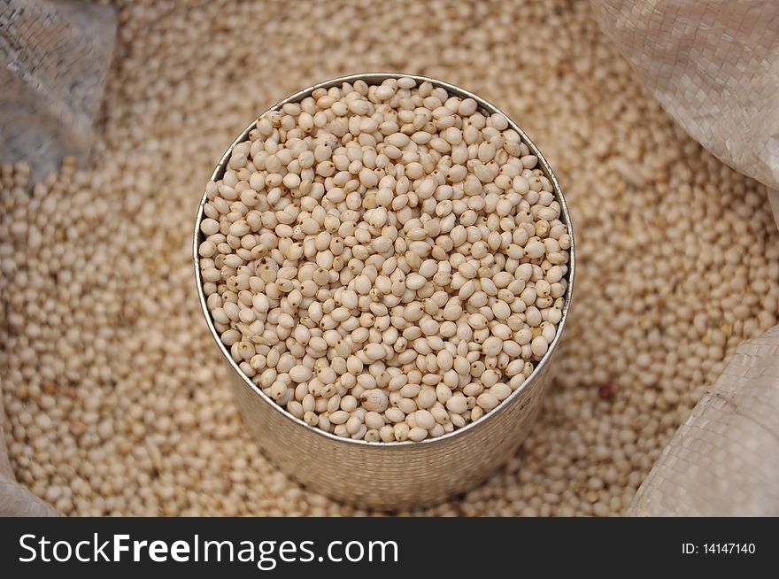 Raw millet form northern of thailand