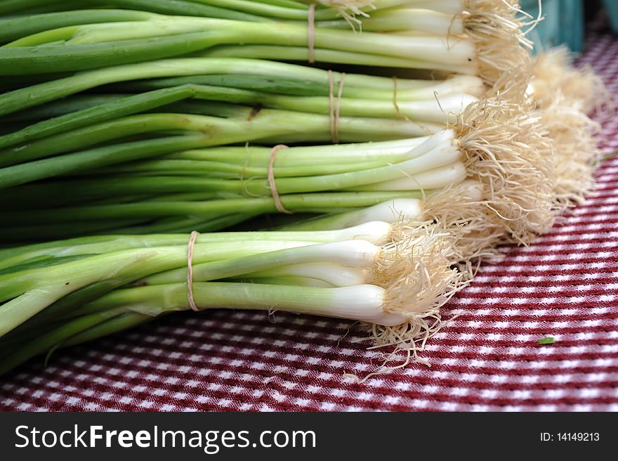 Photo of onion on the farmer market