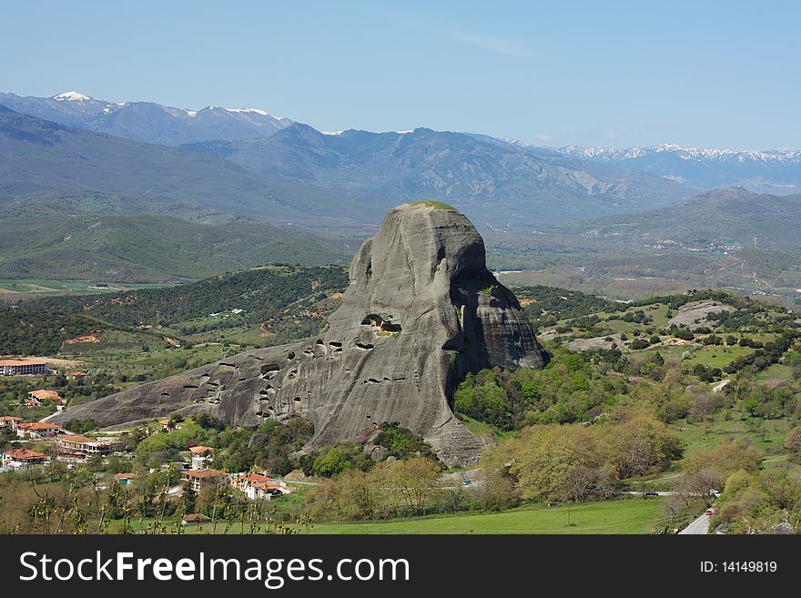 The Majestic Cliffs Of Meteora. Greece.