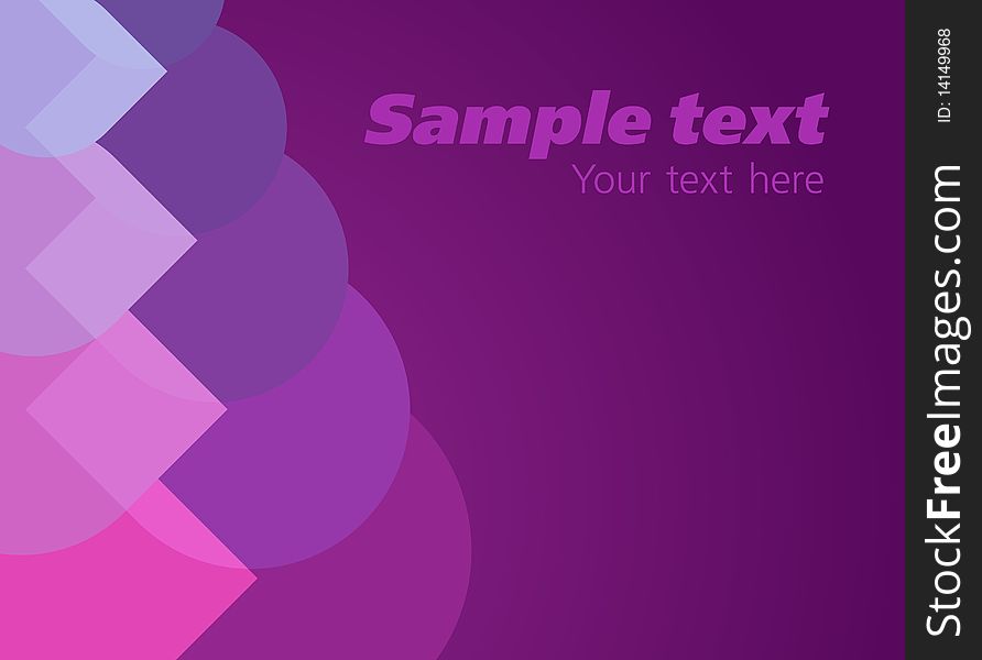 Abstract background with sample text