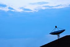 Satellite On The Roof. Stock Photos Satellite On The Roof. Stock Photos