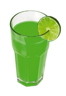 Green Juice With Slice Of Lime Stock Image Green Juice With Slice Of Lime Stock Image