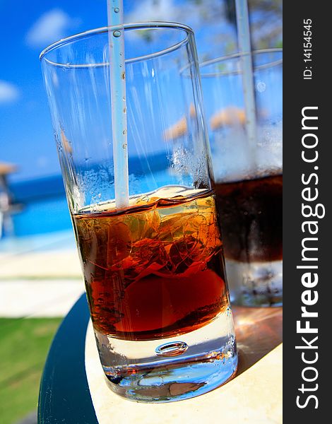 Cuba Libre cocktelle in Caribbean