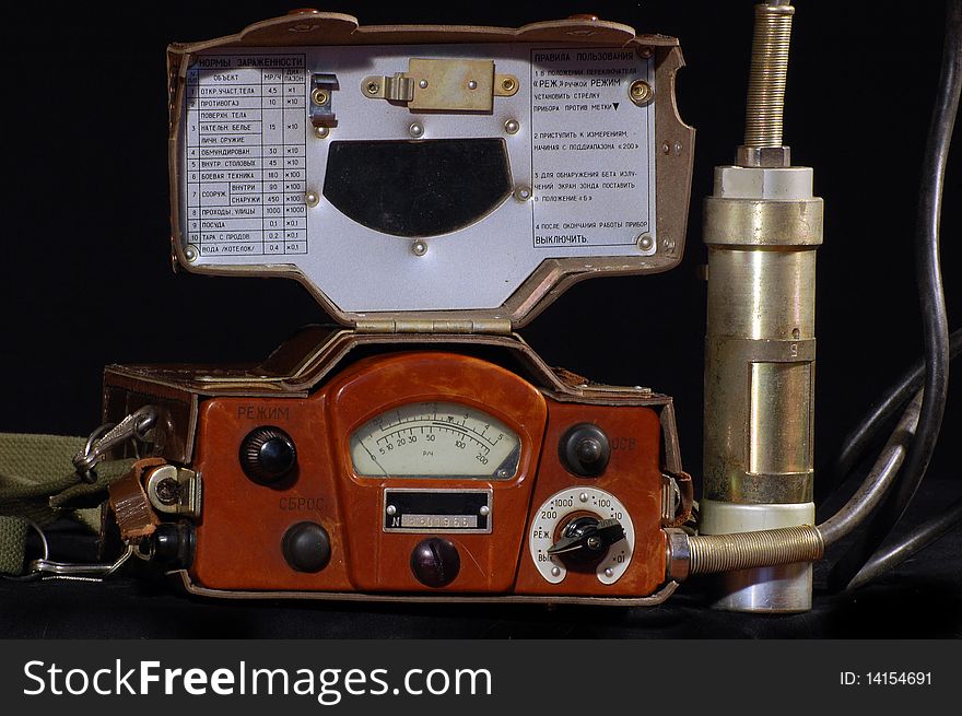 Radiometer.Old Soviet military equipment for radiation measurment