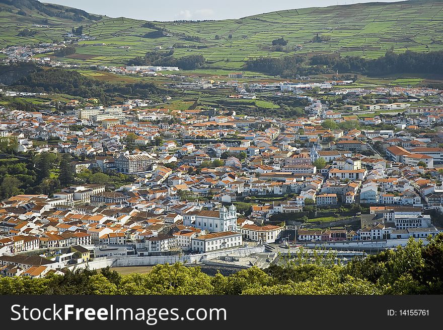 Misericordia Church at Angra do Heroismo, Terceira, Azores, Portugal. Misericordia Church at Angra do Heroismo, Terceira, Azores, Portugal.