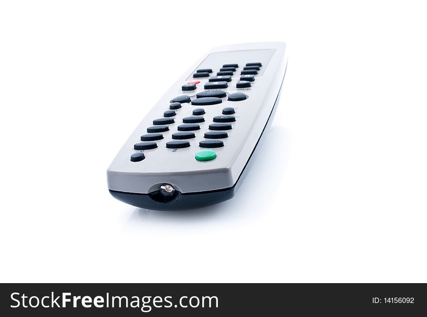 Universal remote control, isolated on white background. Universal remote control, isolated on white background