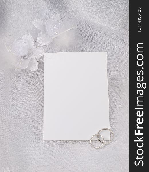 White card for congratulating