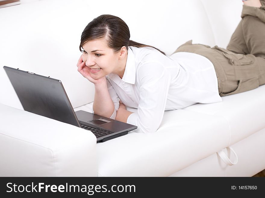 Woman With Laptop