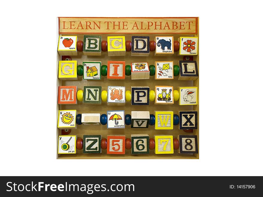 Alphabet blocks; Learn the Alphabet