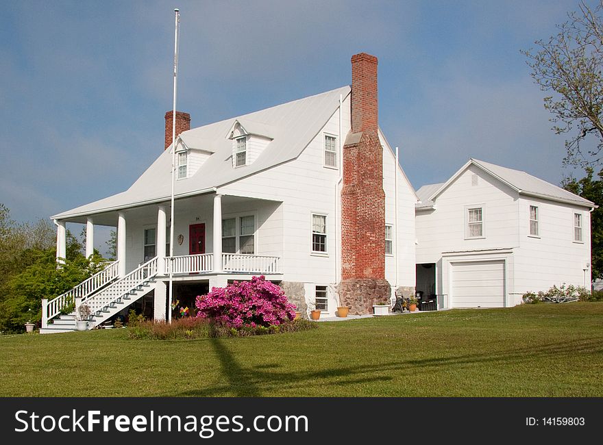 Beautiful architecture style of this older home .