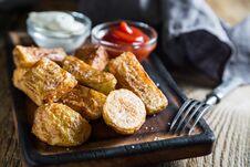 Fried Potatoes, Country Potatoes Royalty Free Stock Photo