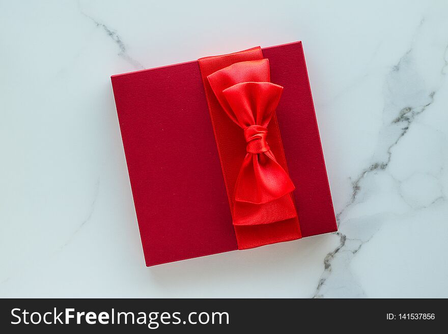 Luxury Red Holiday Gifts On Marble