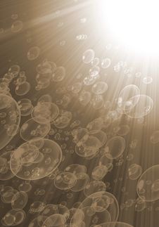 Air Bubbles Of Water Stock Photography