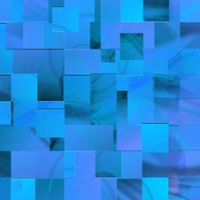 Blue Background Of The Rectangles Royalty Free Stock Photography