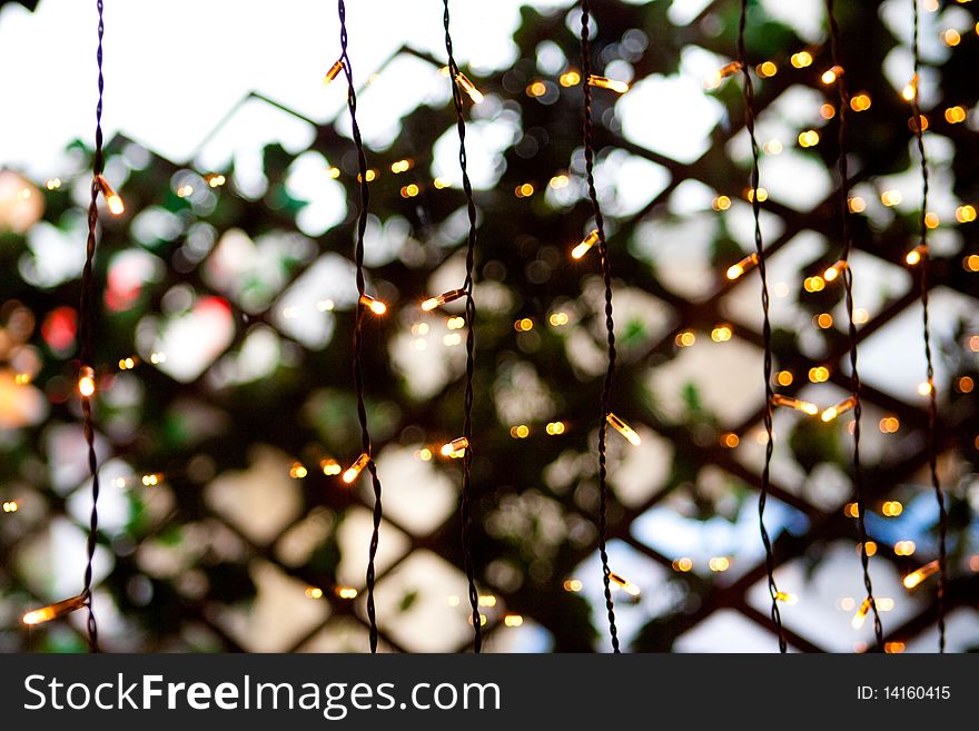 Background of different color lights