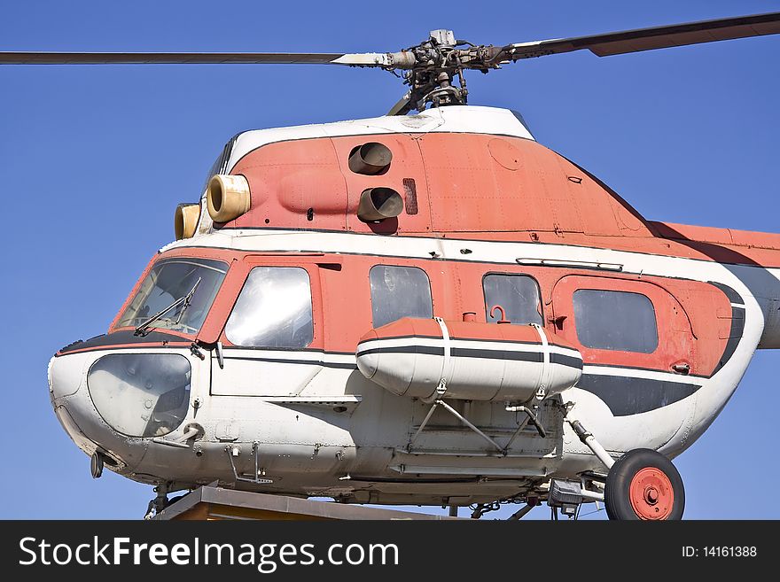 Old helicopter - MI 2, Hoplite in Poland, Warsaw. . Old helicopter - MI 2, Hoplite in Poland, Warsaw.