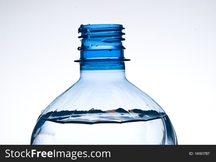 Bottle of mineral water isolated. Bottle of mineral water isolated.