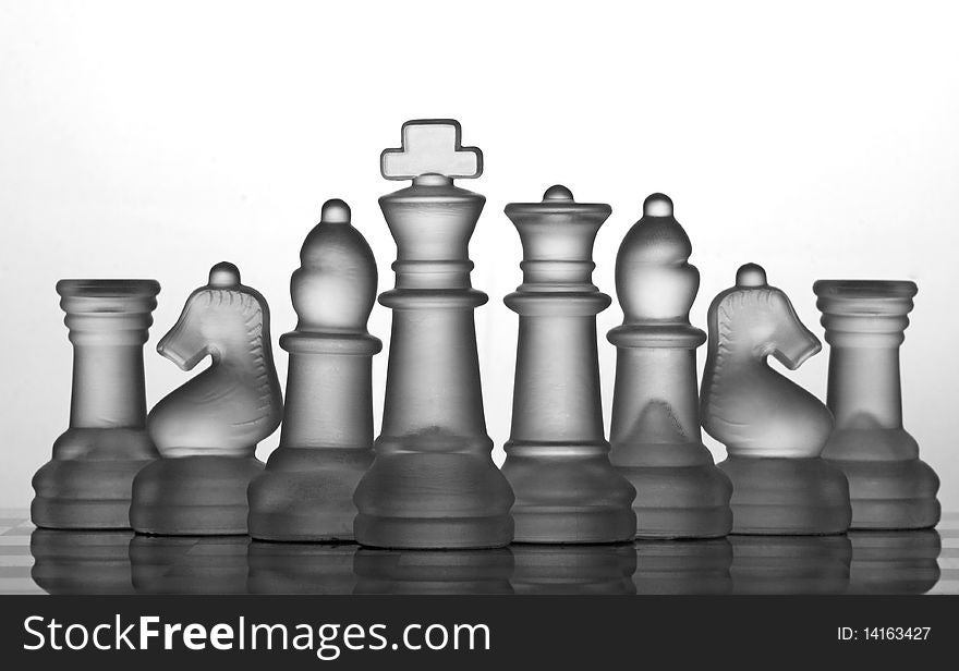 Chess Set Collection represents business concept. Chess Set Collection represents business concept